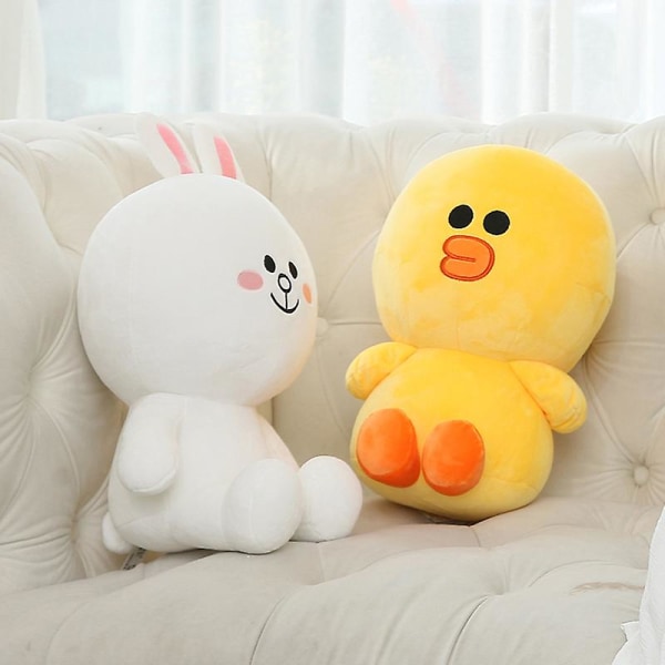 Line Friends Brown Sally Plyschdockor Leksaker Kawaii Cartoon Cony Choco Mjukt Stoppat Djur Soffa Kudde Heminredning Barn Julgåva 37CM 1