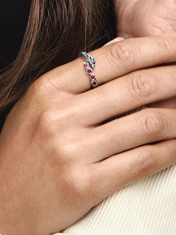 Pandora - Game of Thrones Dragon Sparkle Ring - Sterling Silver Circumference: 54mm