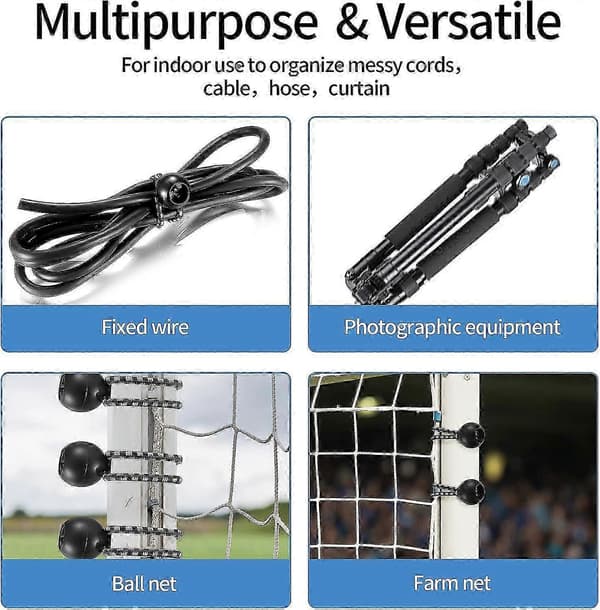 30 Elastisk reb med kugle, vandtæt klud elastisk kugle, multifunktionelle elastiske stropper til udendørs vandreture og campingtilbehør