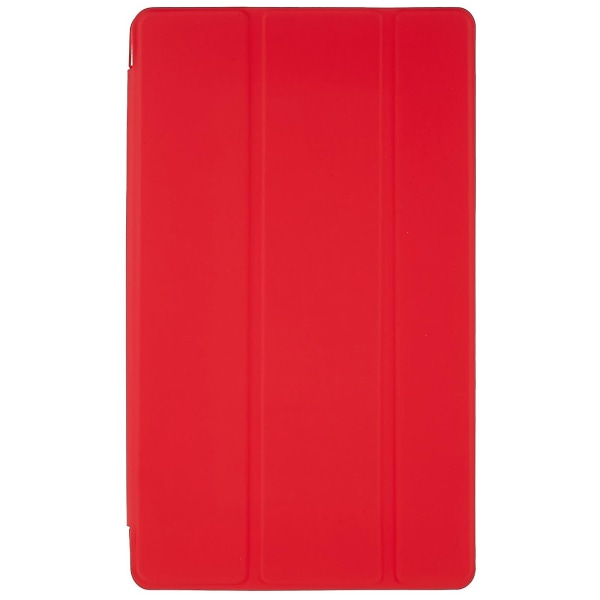 För Samsung Galaxy Tab A7 Lite 8,7-tums inre bikakedesign Anti-fall Anti-scratch Läder surfplattafodral Auto Wake/Sleep Cover med Tri-fold stativ Red