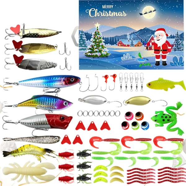 Fishing Advent Calendar 2024 Adult MenTeen Boys 24 Day Fishing Countdown Calendar