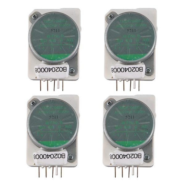 Mekanisk avrimingstimer for kjøleskapsdeler Tmdf704ed1 Kjøleskapavrimingstimer(4PCS) As Shown