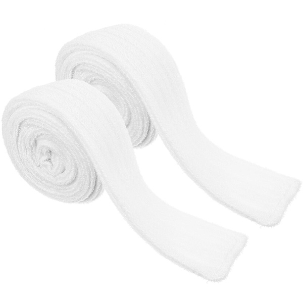 2 stk. Badekåbe Bælter Udskiftning Taljebælte Hotel Badekåbe Bælte Udskiftning Badekåbe Bælte White 170.00X4.00X0.50CM