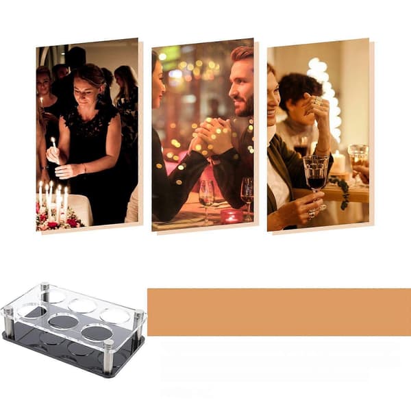 Akryl 6-hullers Shotglas Holder Multifunktionel Shotglas Server til Bar