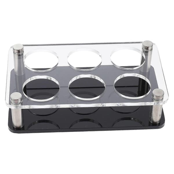Akryl 6-hullers Shotglas Holder Multifunktionel Shotglas Server til Bar