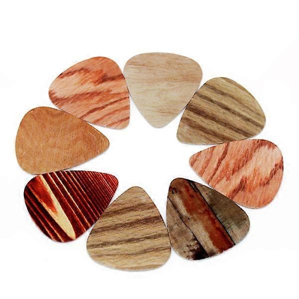 20-pack plektrum, trä multicolor
