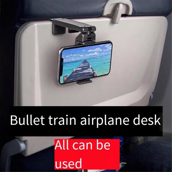 Foldelig rejsetelefonholder, Selfie-telefonholder, bilnavigationsholder, velegnet til rejse-livestreaming Black
