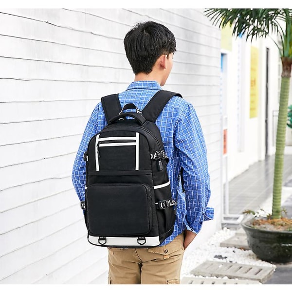 Erling Haaland Mönstrad ryggsäck med printed , studentryggsäck, resväska med stor kapacitet Style 3