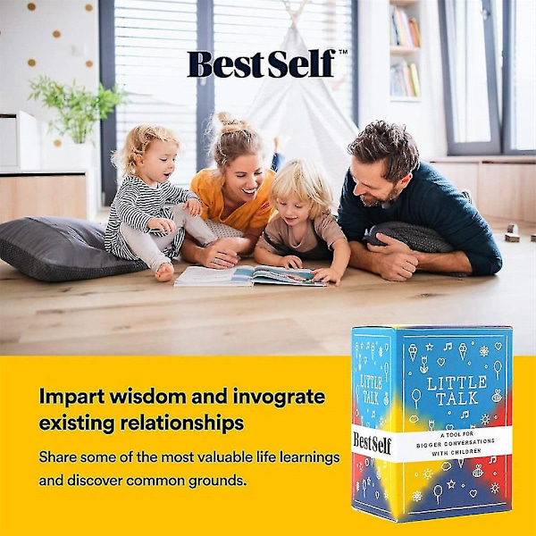Kids Samtalekort Starter Deck Af Bestself - Et Kraftfuldt Værktøj Og Familiespil Til At Styrke Forholdet Til Børn Ved At Fremme Åben Mening