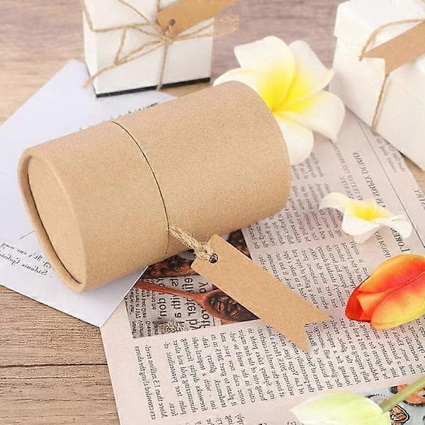Kraft Labels, Gavemærker, 7x2cm Kraft Labels - Blanke Labels til Bryllup