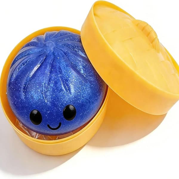 Glitter Dumpling, Glitter Dumpling Squishy Box, Dumplings Squishy, Angstlindrende Fidget, Myk Klembar Dekompresjonsdeig 1pc-b