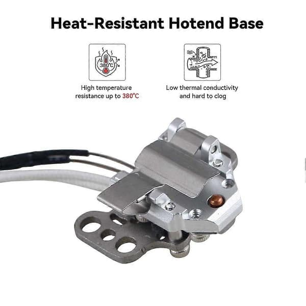 Til Flashforge AD5X Hotend Sensor Termistorer og Varmebestandig Hotend Base til AD5X 3D Printer Dele