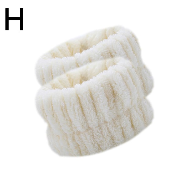 par med ansiktsvask armbånd håndled spa vask bånd mikrofiber håndled beige One-size