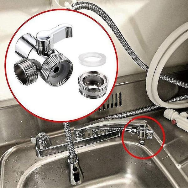 Hane Adapter Vask Splitter Omskifterventil Vandhane Stik