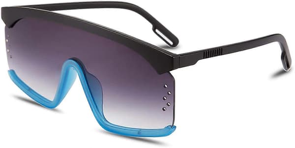 Solbriller i ét stykke Oversized Shades Goggles Mænd Kvinder B2515