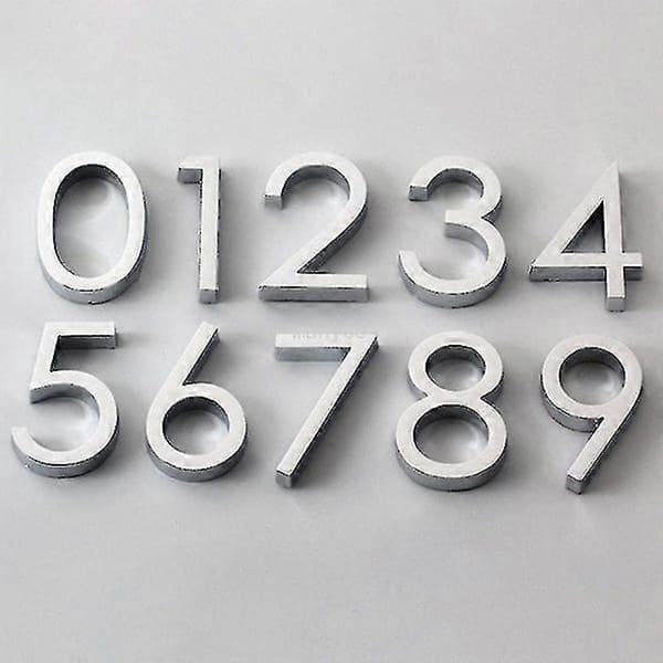 Mustat itseliimautuvat ovenumerotarrat numerolla 8