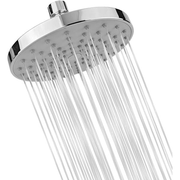 15cm High Pressure Round Shower Made of ABS Material - Comfortable shower experience, even if the water pressure is low