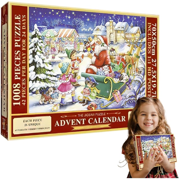 JigsawAdventskalender 2024 Julepuslespill   Morsomme Puslespill Jule Adventsnedtelling Kalender, Feriepuslespill Nedtelling Til Jul Puslespill