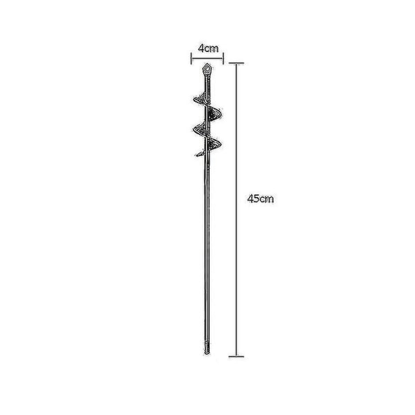 4 storlekar trädgårdsskruvborr verktyg spiralhålgrävare jordborr jordborr [] 4CMx45CM