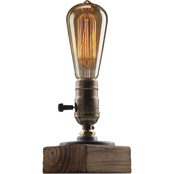 2024 industriell Steampunk skrivebordslampe, vintage Steam Punk bordlampe, liten retro Edison antikke E27 pærer