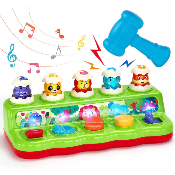 Baby Toys 1 Year Old Pop Up Animals Baby Toys 9 12 18 Months, Montessori Toys with Music and Sounds, Early Educational Toys