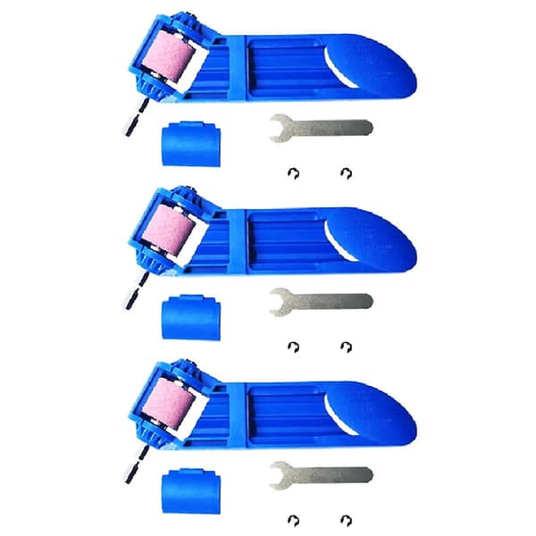 3Set Drill Bits Set Sharpener Bit Tool Tools and Gadgets Drill Bit Sharpener Drill Bit Tool Accessories-A Blue