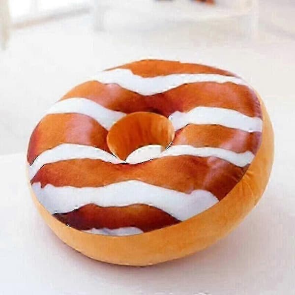 Blød sød plys donut pude taljepude sofapude 26-27