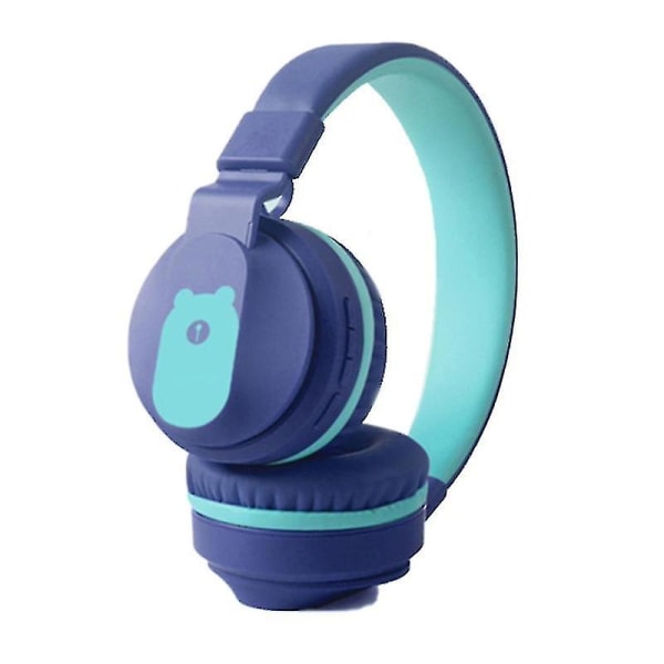 Bobo+ Cute Kids gave Bluetooth støyreduserende headset Blue