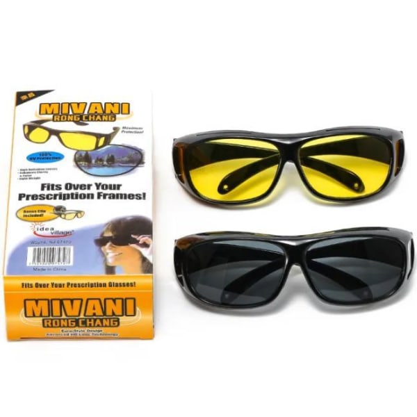 Mørke briller for kjøring - nattsynsbriller - yellow