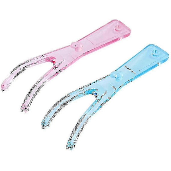 Reusable Floss Holders, Pink and Blue