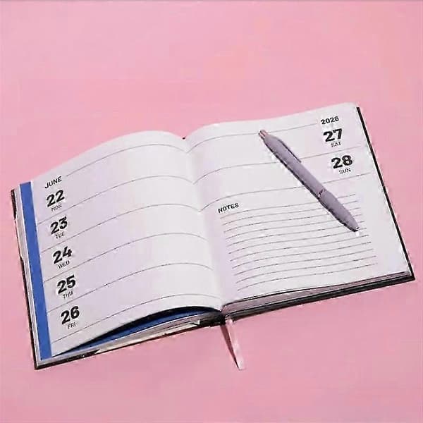 GAL WITH A PLAN 2026 PLANNER, 2026 Plan Notesbog Daglig Planner til Kontorbrug med Indbinding 2026 Planbog 1pcs
