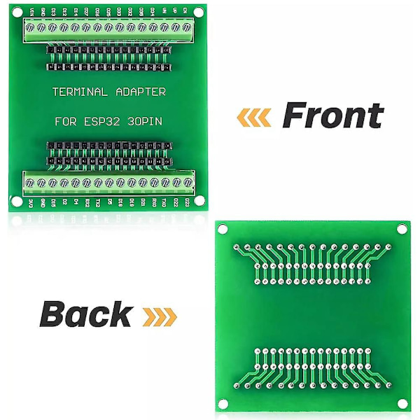 ESP32 Expansionskort 30Pin GPIO Breakout Board Kompatibel med 30 Pins ESP32 Utvecklingskort Green