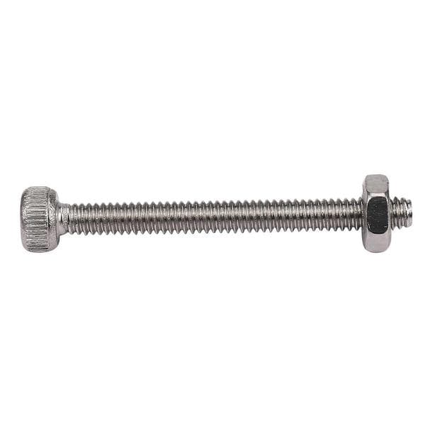 M2 x 20mm Pitkät Kuusiokoloruuvit Mutterisarja 20kpl Silver