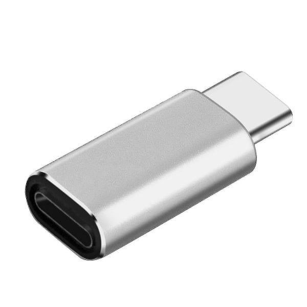 Lightning Adapter Hunn USB C Chargeand Synchronization- Sølv