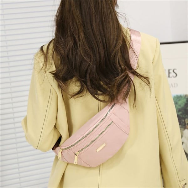 Damväska Oxford Crossbody Väska Midjeväska Fanny Pack Plånbok Rese Axelväska Yellow