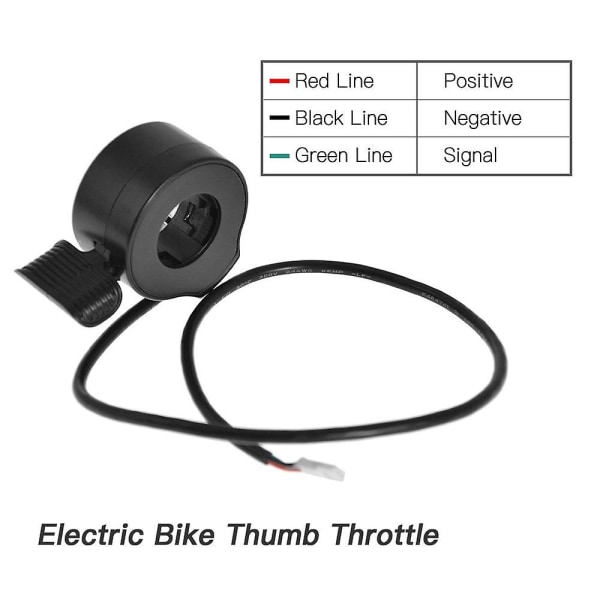 Elektrisk cykel tommelfinger gashåndtag Universal e-cykel tommelfinger gas accelerator Elektrisk scooter tommelfinger