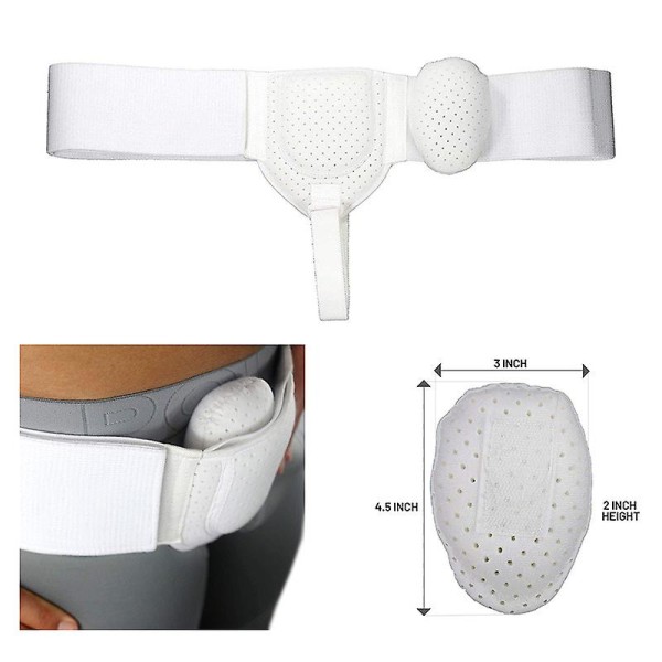 Adult Hernia Belt Truss Sports Hernia Support Relief Recovery Belt With 1 Removable Compression Pad