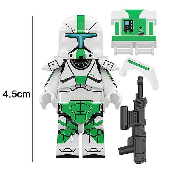 6 st Star Wars Republic Commando Samlade Byggklossfigurer Leksaker Barnpresent