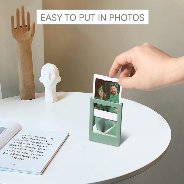 (7 Pak) 3 Tommer Mini Polaroid Foto Ramme - Foto Ramme Sæt Til Polaroid Og Instax Mini Evo/12/11/9/8/7+ Film - Foto Ramme Til Bordpynt