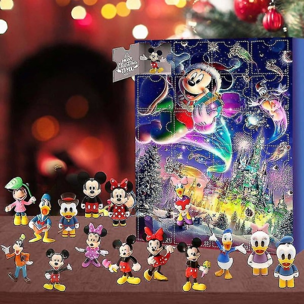 Gave Mickey Julekalender Legetøj Disney Mickey Minnie Blind Box Juguetes Advent Overraskelse Legetøj Børnegaver Style 4