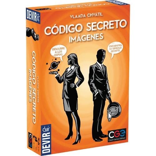 Secret Code brädspel - Bilder - Duo - Kort - Spanska Código Secreto