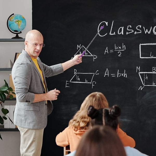 4 st teleskopiska lärarpekare, mini handpekare fingerpekare fingerpekare för skola dagislärare