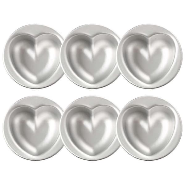 6 stk. hjerteformede kageforme Bagekageform Non-stick kageform til Valentinsdag