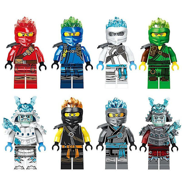 Ninja-sarjan moottoripyöräkilpailu 8 mallia 1 sarja lasten koottu rakennus B colour 1 Set