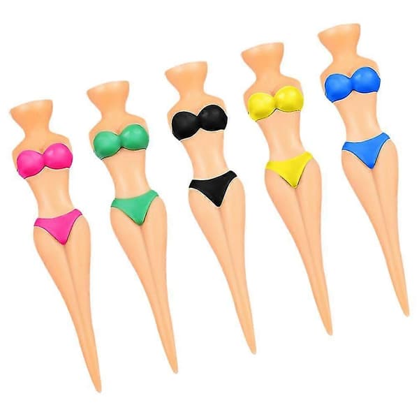 5 st plastgolfpeg bikini damgolfpeg bikini damgolfpeg små golfpeg små golfpeg 7.80X1.60X1.00CM