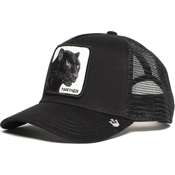 Animal Print Trucker Baseball Caps Mesh Hats Snapback Caps Black Panther