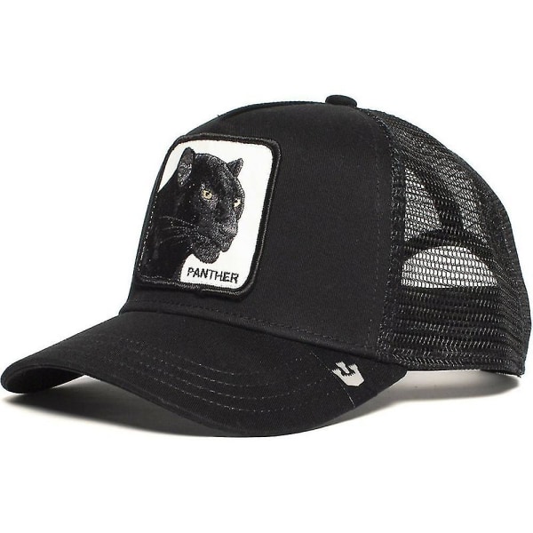 Animal Print Trucker Baseball Caps Mesh Hatut Snapback Caps Black Panther