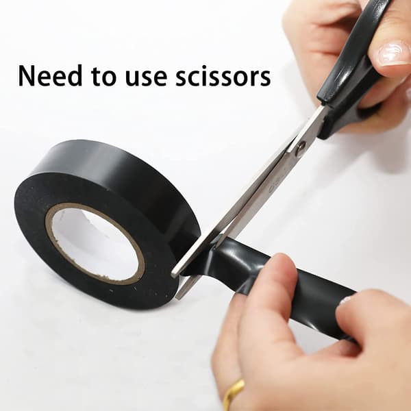 Black 6 Rolls PVC Electrical Insulation Tape 18m x 17mm