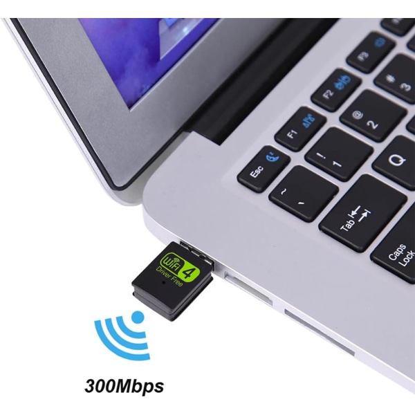 300 Mbps WLAN USB Stick Trådløst nettverk WiFi Dongle Stick Nettverksadapter IEEE 802.11b/g/n for Windows XP/Vista/Win7/Win8/Win8.1/Win10(Plug & Play)