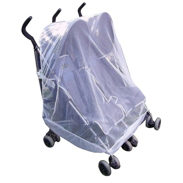 Myggnät för tvilling eller tandem buggy / sittvagn
